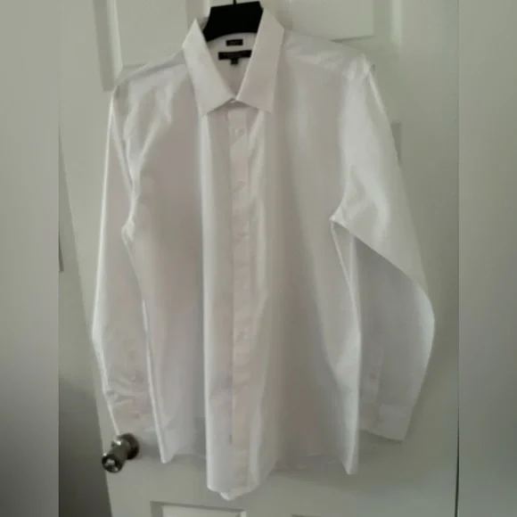 Marquise | Shirts | Mens White Long Sleeve Shirt Marquis Signature Slim Fit  Size 7175 3435 | Poshmark